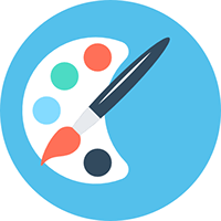 Icon von paint-palette